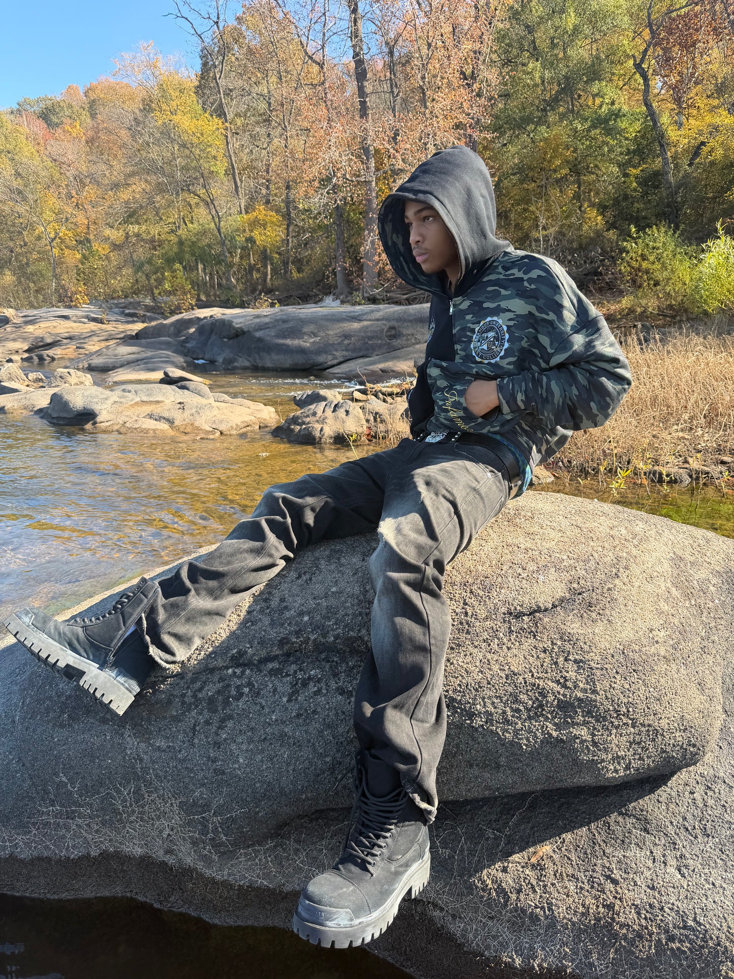 Camo 2 Tone Zip Up