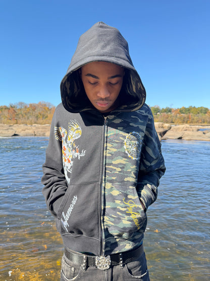 Camo 2 Tone Zip Up