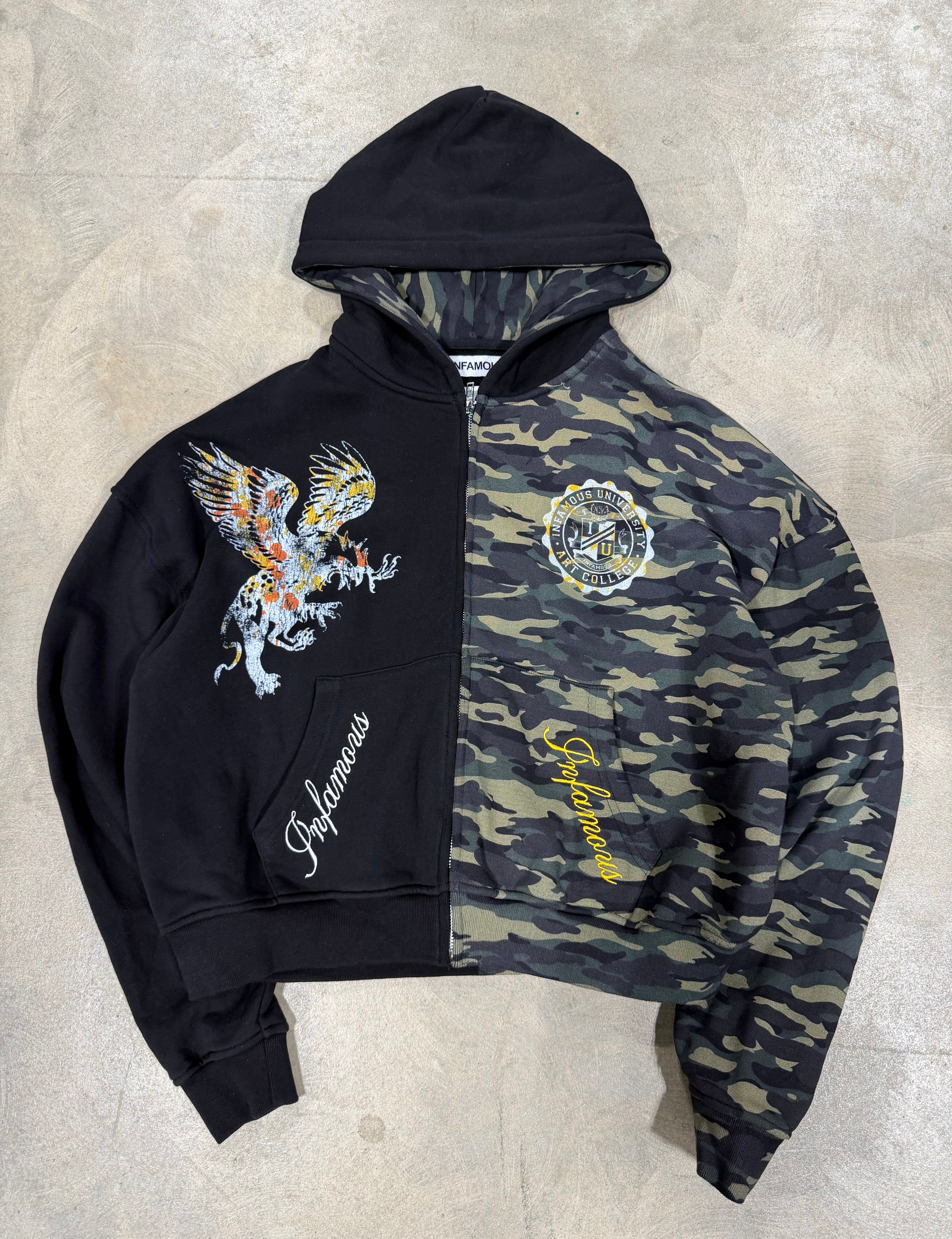 Camo 2 Tone Zip Up